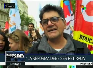 Francia: nueva jornada de huelga contra proyecto de reforma laboral