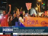 Brasil: mujeres se movilizan contra el impeachment en Río de Janeiro