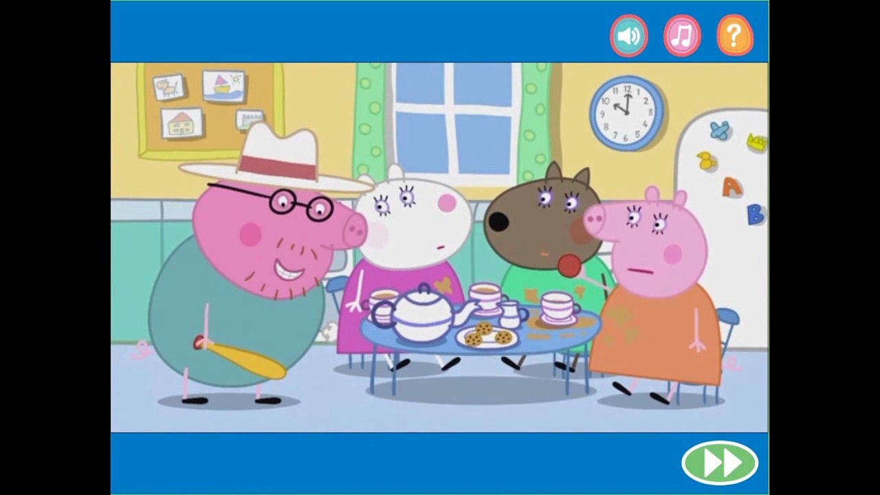 Peppa Pig Game full episode Bat and ball BASEBALL Peppa and friends