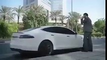 New TESLA technology car( self driving taxi-car ) in DUBAI