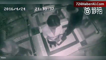 Asansörde Taciz Girişiminde Bulunan Adama, Unutamayacağı Ders