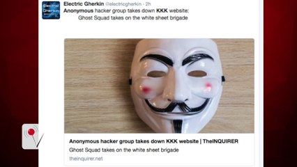 KKK Hacked by Anonymous Group