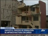 Pedernales - avanza proceso de demolición de edificaciones - Web