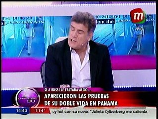 Aparecieron las pruebas de la doble vida de Rossi en Panamá