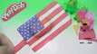 play doh flag - make wonderful ice cream popsicle with peppa pig español family toys