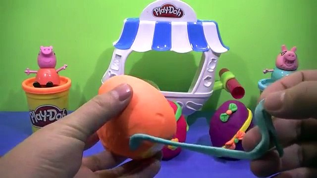PLAY DOH FUN SURPRISE!!- kinder surprise eggs Lego Peppa Pig
