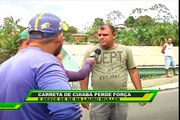 Carreta vinda de Cuiabá perde força e desce a ladeira Lauro Muller.