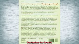 READ THE NEW BOOK   Designing for People  FREE BOOOK ONLINE