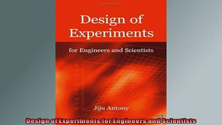 FAVORIT BOOK   Design of Experiments for Engineers and Scientists  DOWNLOAD ONLINE