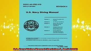 READ THE NEW BOOK   US Navy Diving Manual Revision 6 April 2008 READ ONLINE