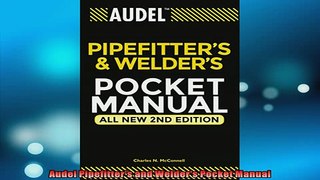 READ book  Audel Pipefitters and Welders Pocket Manual  FREE BOOOK ONLINE