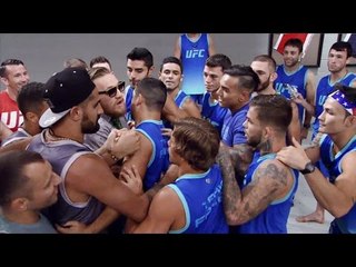 Conor McGregor and Cody Garbrandt nearly ignite a brawl. Ссора таф между МакГрегором и Карбрантом
