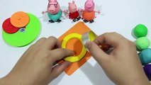 PLAY DOH RAINBOW COOKIE!! Clay playdoh biscuit and cookie with peppa pig español new