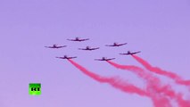 Chinese Air Force J 10 Classic Aerobatics in 2015 Air Show