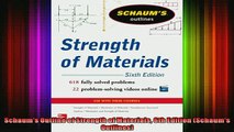 READ THE NEW BOOK   Schaums Outline of Strength of Materials 6th Edition Schaums Outlines  FREE BOOOK ONLINE