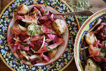 How to make Pickled Cabbage and Potato Salad - Armenian Cuisine - Heghineh Cooking Show
