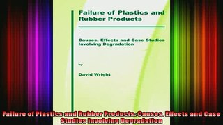 FAVORIT BOOK   Failure of Plastics and Rubber Products Causes Effects and Case Studies Involving  FREE BOOOK ONLINE