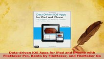 PDF  Datadriven iOS Apps for iPad and iPhone with FileMaker Pro Bento by FileMaker and Download Full Ebook