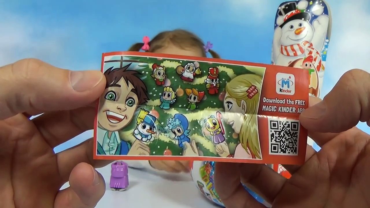 Новогодняя серия Киндер сюрприз распаковка игрушек Kinder Surprise Christmas toys