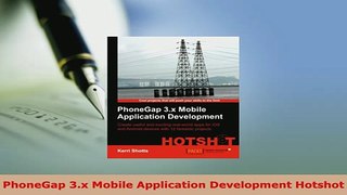 PDF  PhoneGap 3x Mobile Application Development Hotshot Download Online