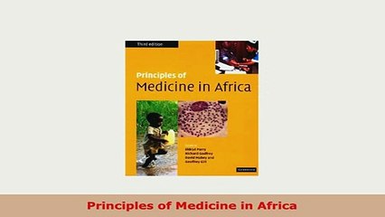 Download  Principles of Medicine in Africa Download Online