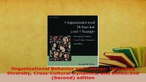 PDF  Organizational Behavior and Change Managing Diversity CrossCultural Dynamics and PDF Book Free