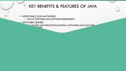 Introduction of Java Technology