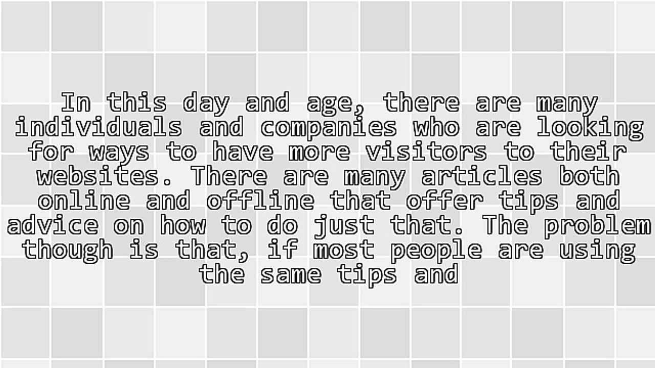 7 Traffic Sources Overlooked By Many Internet Marketers