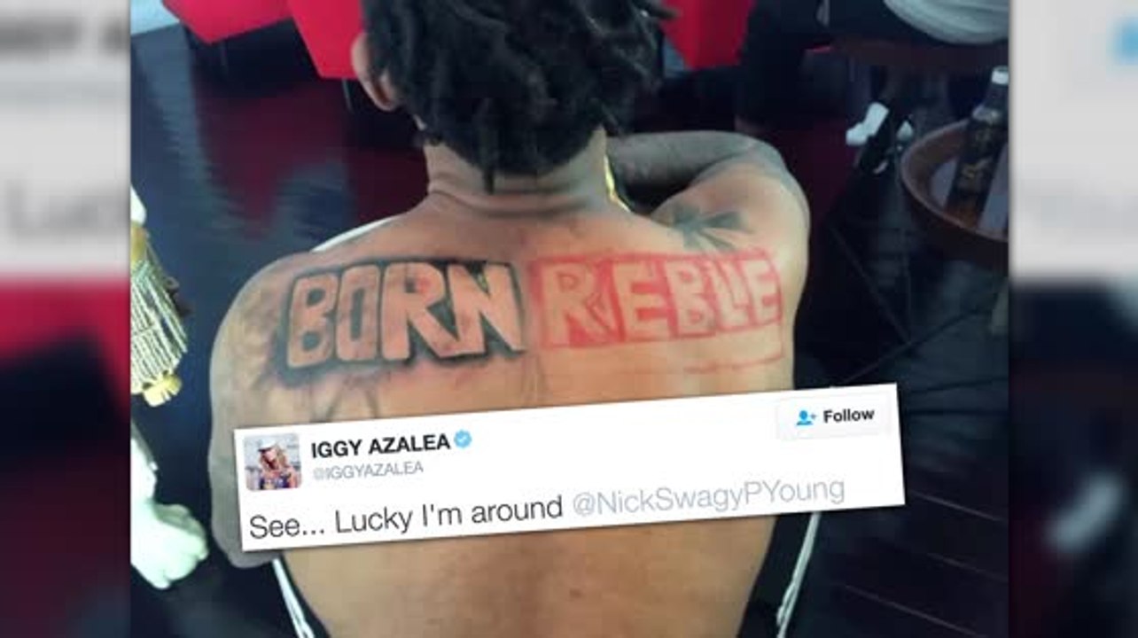 Iggy Azalea bewahrte Nick Young vor einen Tattoo-Unglück