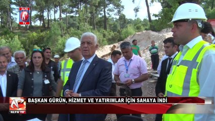 Başkan Gürün, Hizmet Ve Yatırımlar İçin Sahaya İndi