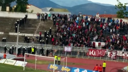 30η Τρίκαλα-ΑΕΛ 3-0 2015-16 (To 2-0 και η αρχή των επεισοδίων)