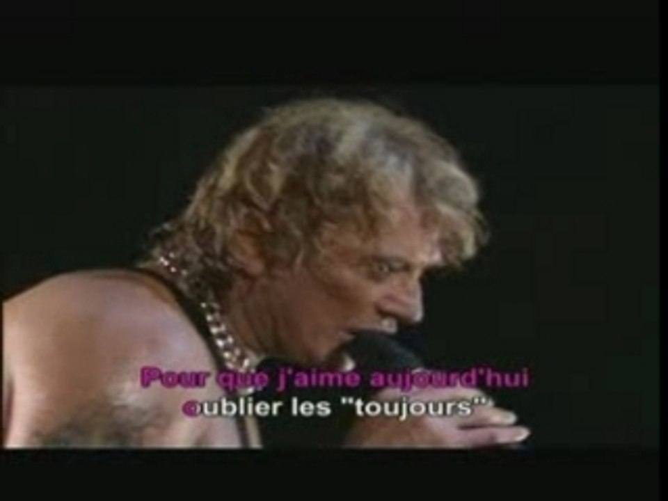 KARAOKE Johnny Hallyday- L'Envie