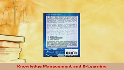 PDF  Knowledge Management and ELearning Download Online