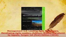 PDF  Management 30 Leading Agile Developers Developing Agile Leaders AddisonWesley Download Online