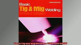 READ THE NEW BOOK   Basic Tig and Mig Welding GTAW and GMAW READ ONLINE