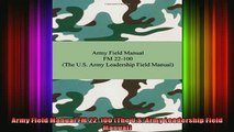 FAVORIT BOOK   Army Field Manual FM 22100 The US Army Leadership Field Manual  BOOK ONLINE