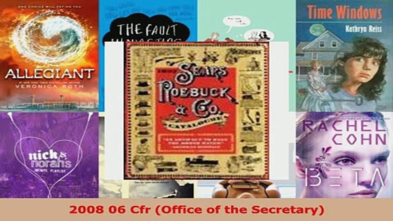PDF  2008 06 Cfr Office of the Secretary Read Full Ebook