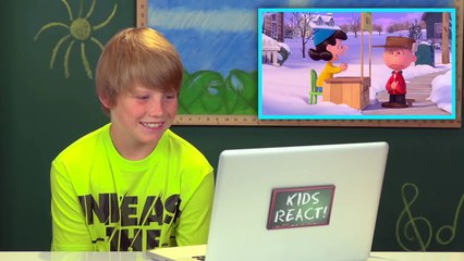 KIDS REACT TO THE PEANUTS MOVIE (Snoopy and Charlie Brown!)