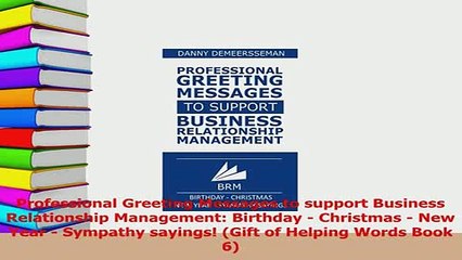 PDF  Professional Greeting Messages to support Business Relationship Management Birthday  Read Online