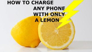 How To Charge with lemon