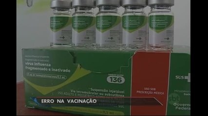 No Paraná, enfermeira aplica insulina em vez de vacina da gripe