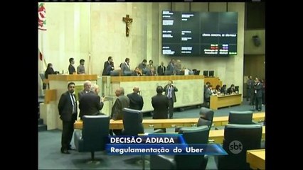Câmara de São Paulo suspende votação sobre o aplicativo Uber
