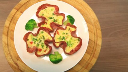 Omelette in Flower Smoked Beef