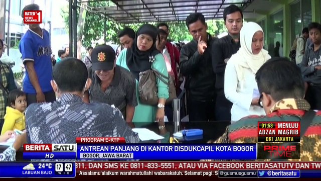Warga Bogor Antre e-KTP Sejak Subuh