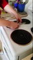 Cleaning an oven and stove top