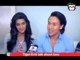 Tiger Shroff & Kriti Sanon talking about Childhood Crush