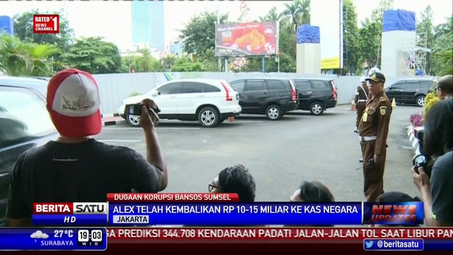 Alex Noerdin Kembalikan Rp 10-15 Miliar ke Kas Negara