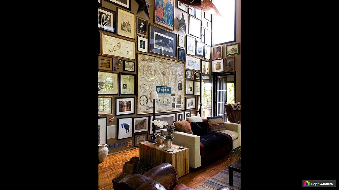 Оформление стены фотографиями