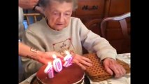 Hilarious!!! Old Women Loses Her Teeth While Celebrating 102- Birthday