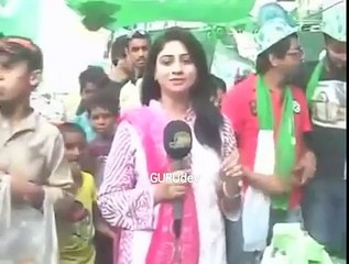 How Pakistan behave with lady journalist